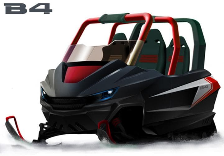 B4 – Un prototype de motoneige pour toute la famille