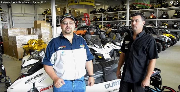 Motoneiges 2016 : Présentation Ski-Doo Summit Burton 2016
