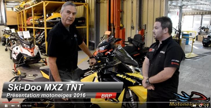Présentation Ski-Doo MXZ TNT 2016
