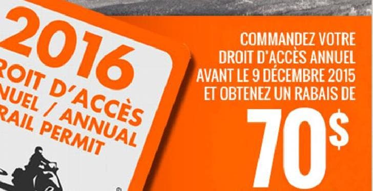 Dernière chance ce soir pour acheter votre droit d'accès 2015-2016 en prévente