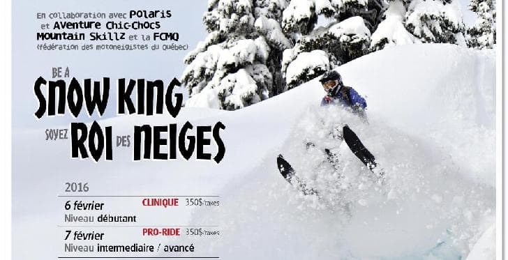 Cliniques de conduite de motoneige hors-piste (Débutants à avancés)