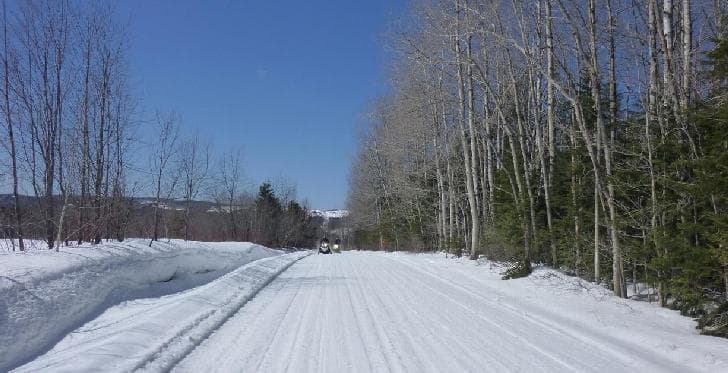 « En motoneige entre Noël et le jour de l'An