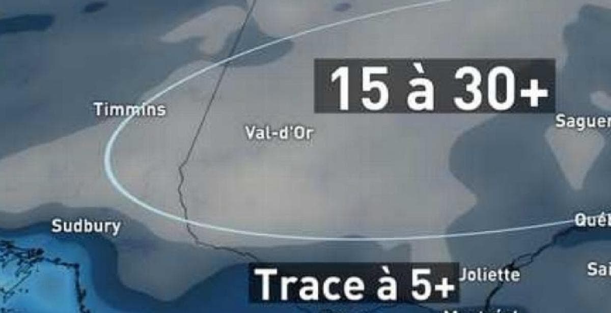 La première tempête de neige de la saison?