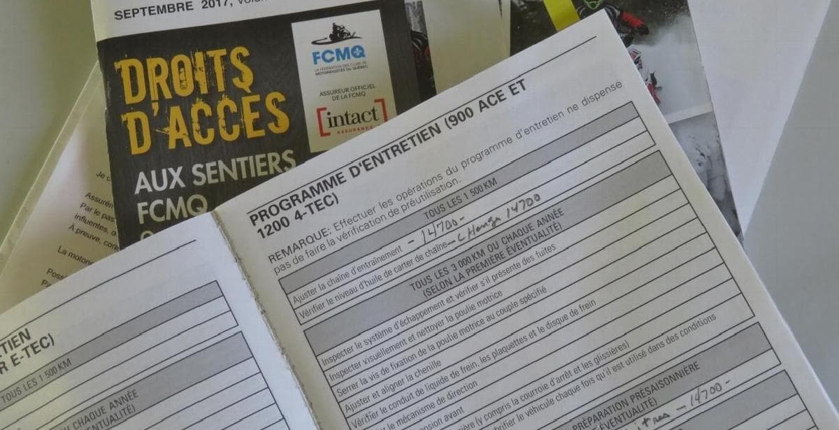 L’inspection d’une motoneige d’occasion avant la fin de la garantie prolongée