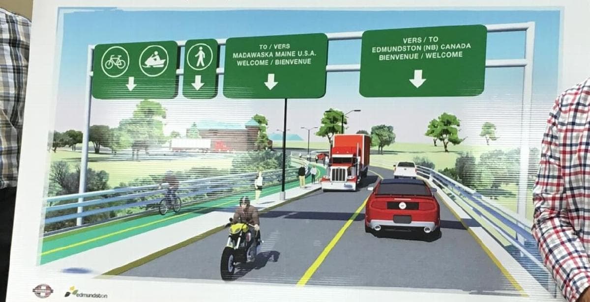Pont international : Edmundston et Madawaska demandent une voie récréative
