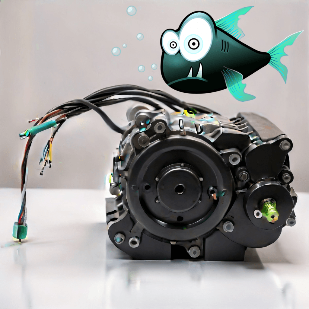 Moteur électrique et boite d'engrenage principale - Poisson d'avril !