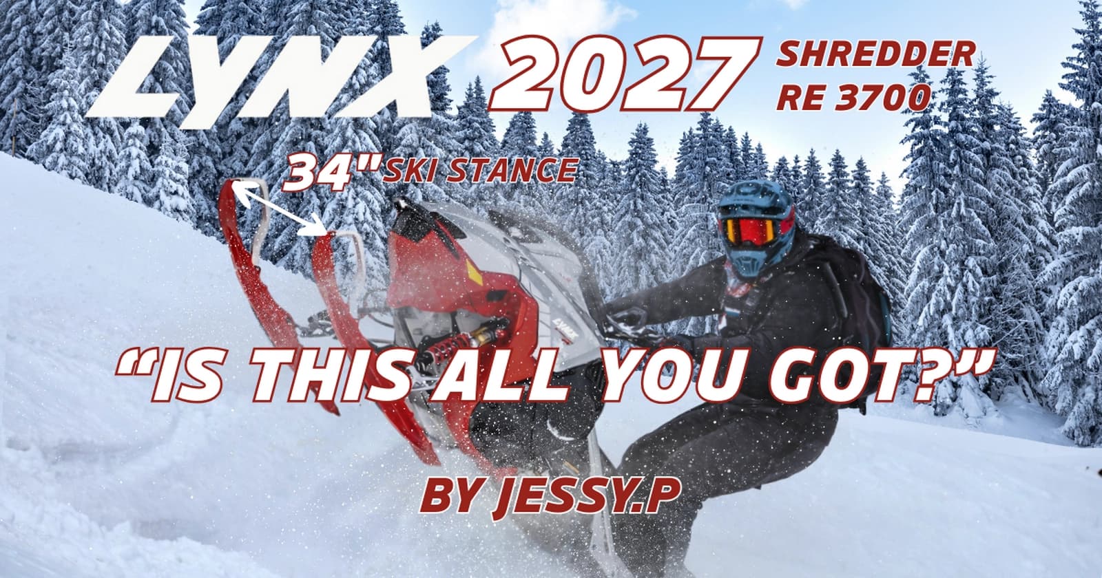 Lynx 2027 Shredder RE 3700 850 E-TEC Turbo R