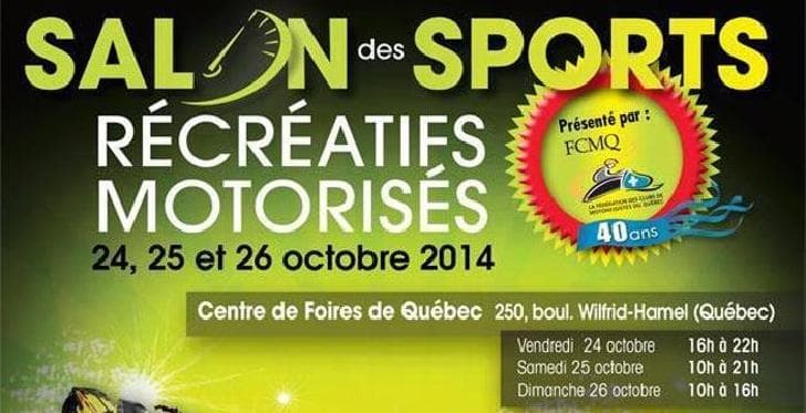 Dans deux semaines : Le Salon des Sports Motorisés et Récréatifs