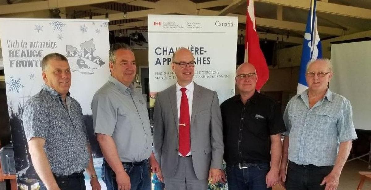 Aide fédérale à quatre clubs de motoneige de la région