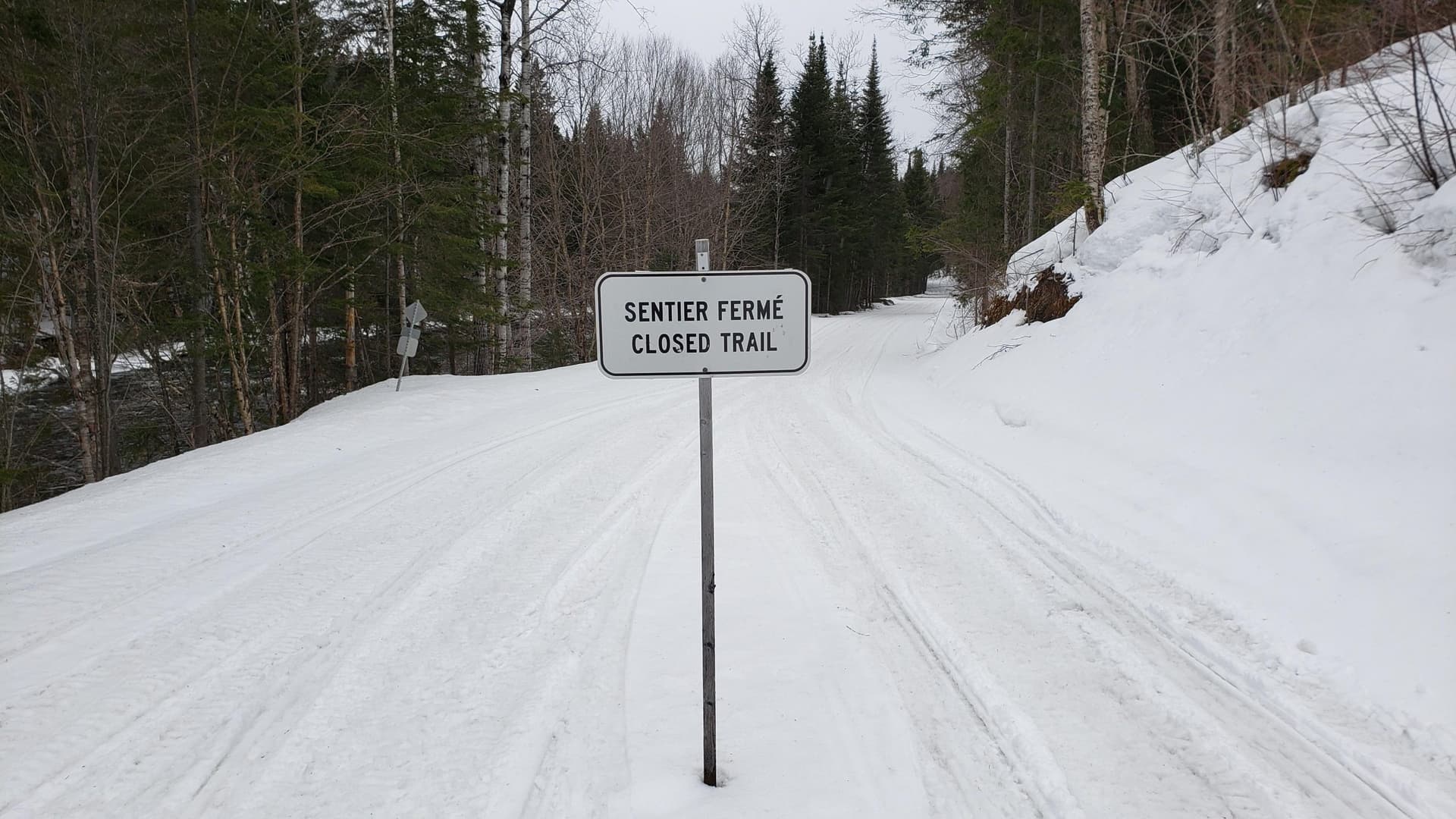 Conditions de sentier de motoneige du 26 décembre 2020