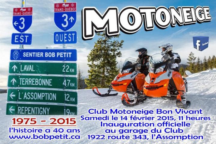 Inauguration officielle du Sentier Trans-Québec 3, le sentier « Bob Petit »