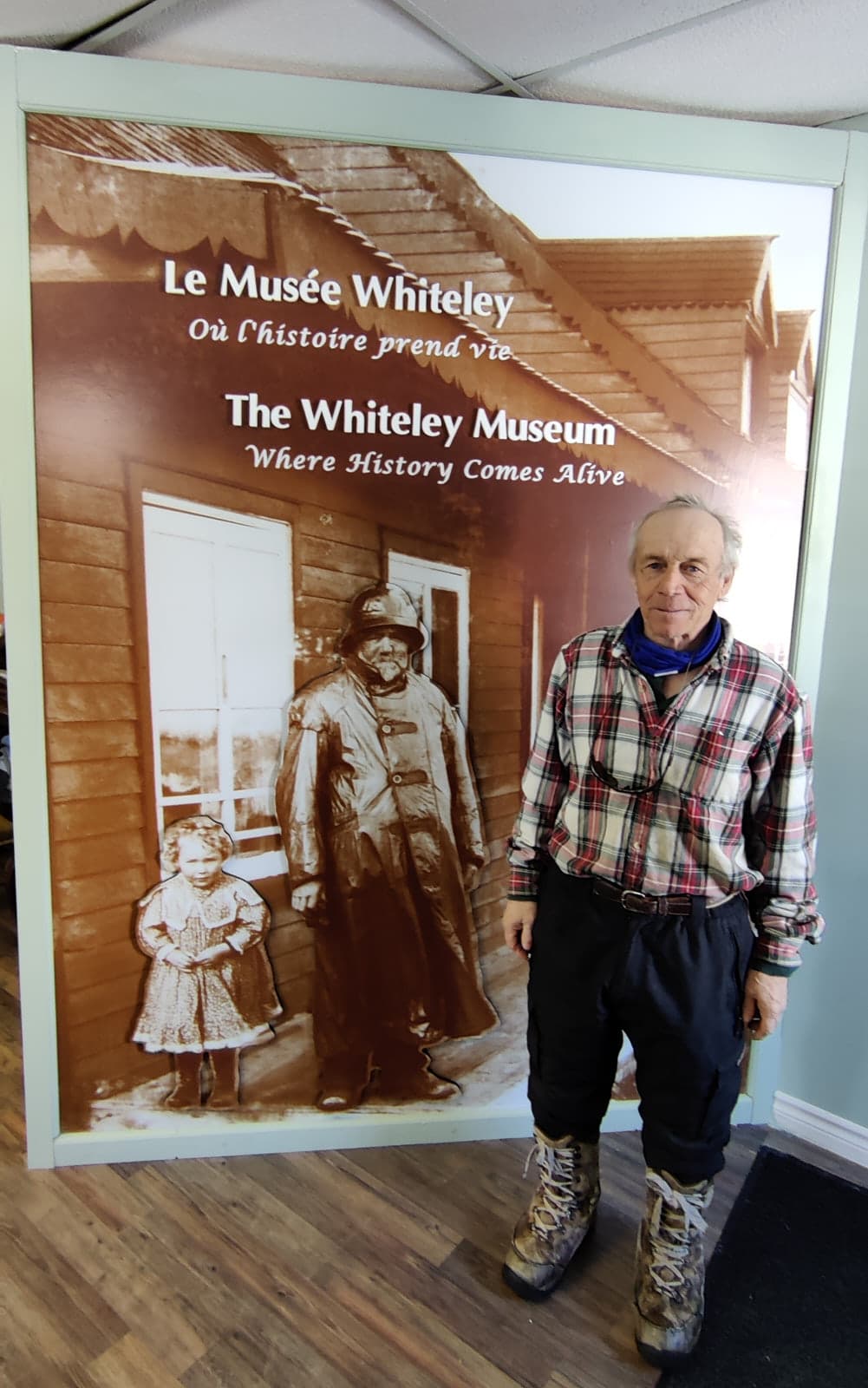 Notre guide Galan Nadeau au musée Witheley