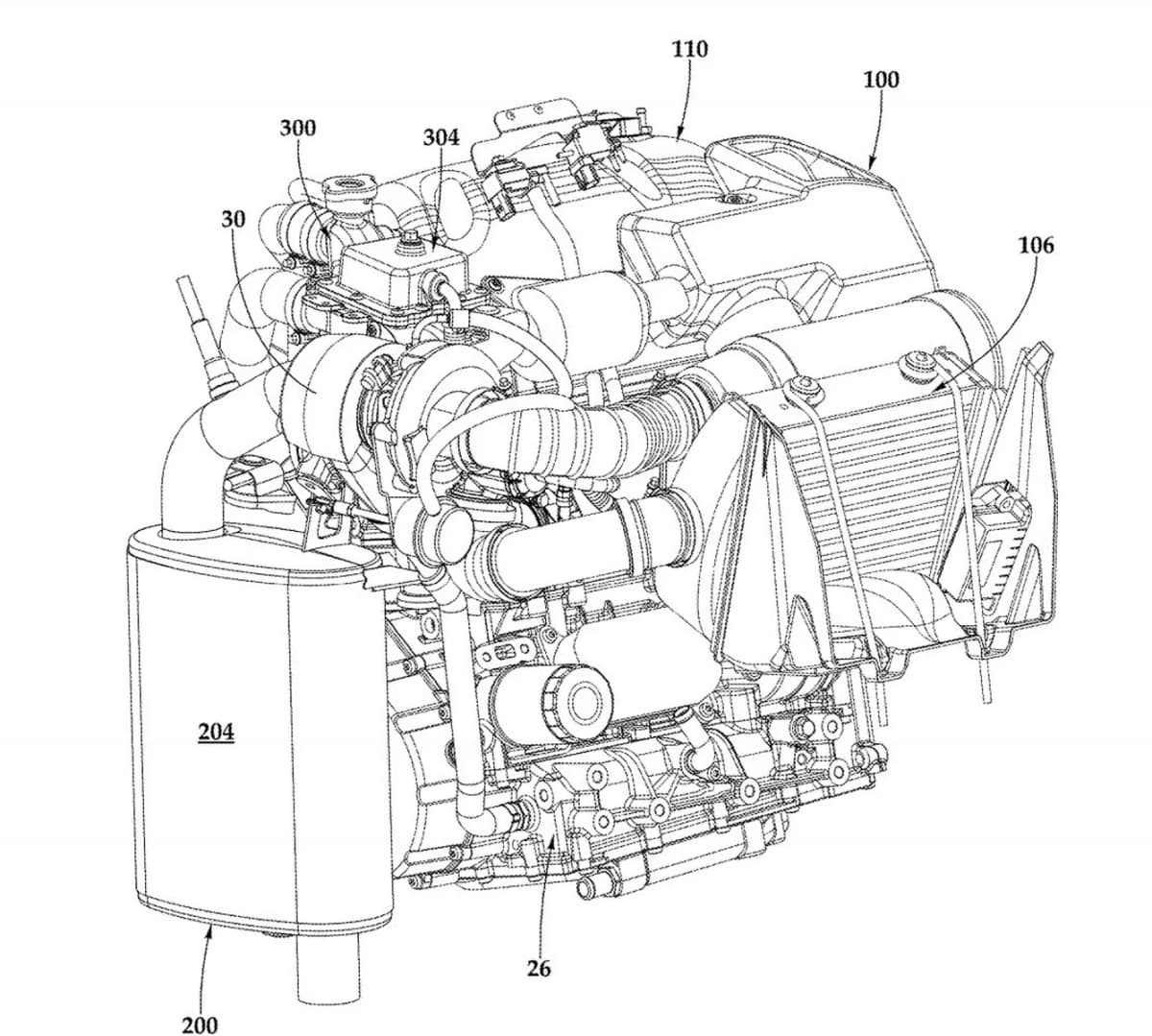 Catalyst et moteur 4 temps turbo