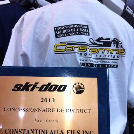 F. Constantineau et fils de MontLaurier, concessionnaire BPR de l'année Magazine Motoneiges.ca