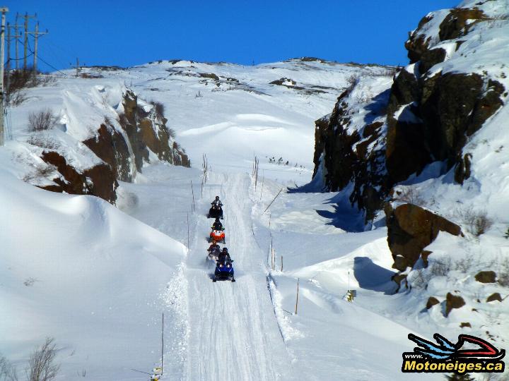 En motoneige de HavreSaintPierre à BlancSablon Magazine Motoneiges.ca