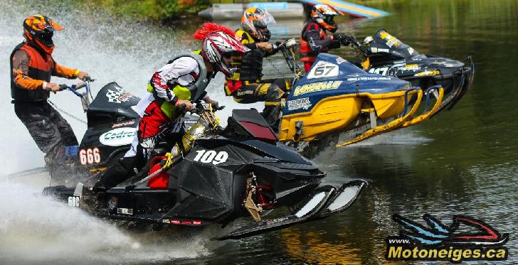 Des courses de motoneiges sur l'eau se tiendront le 12 septembre à Frampton
