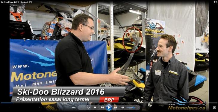 Présentation Ski-Doo Blizzard 2016