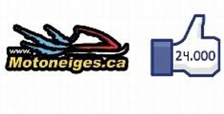 La page Facebook de Motoneiges.ca dépasse le cap des 24 000 mentions J'aime !