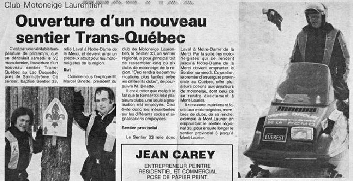 Le sentier Trans-Québec #33 célèbre ses 40 ans cette année!