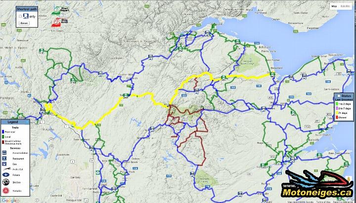 Nb Snowmobile Trail Map Snowmobile Tour In New Brunswick - Sledmagazine.com