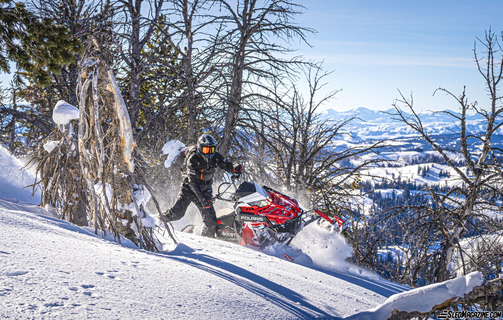More power in the mountains for the 2022 Polaris snowmobile
