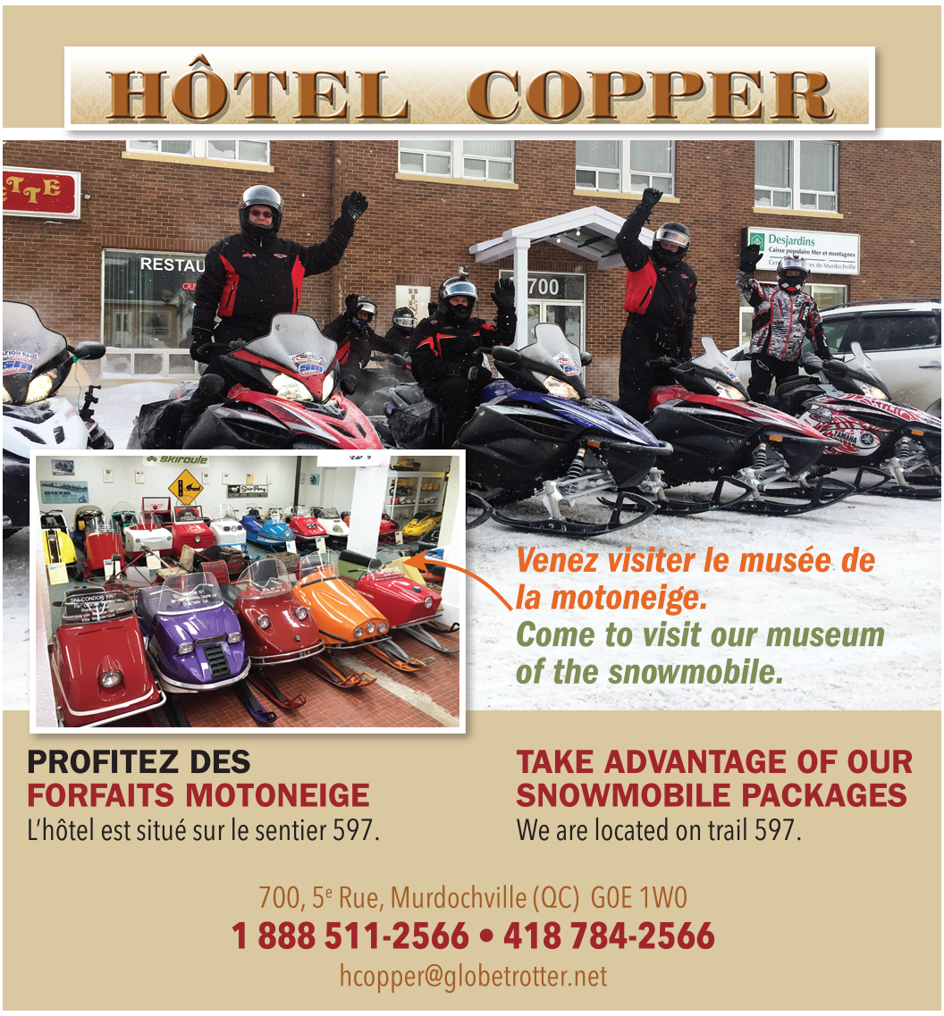 Snowmobile - Hôtel Copper - Murdochville, Gaspesie