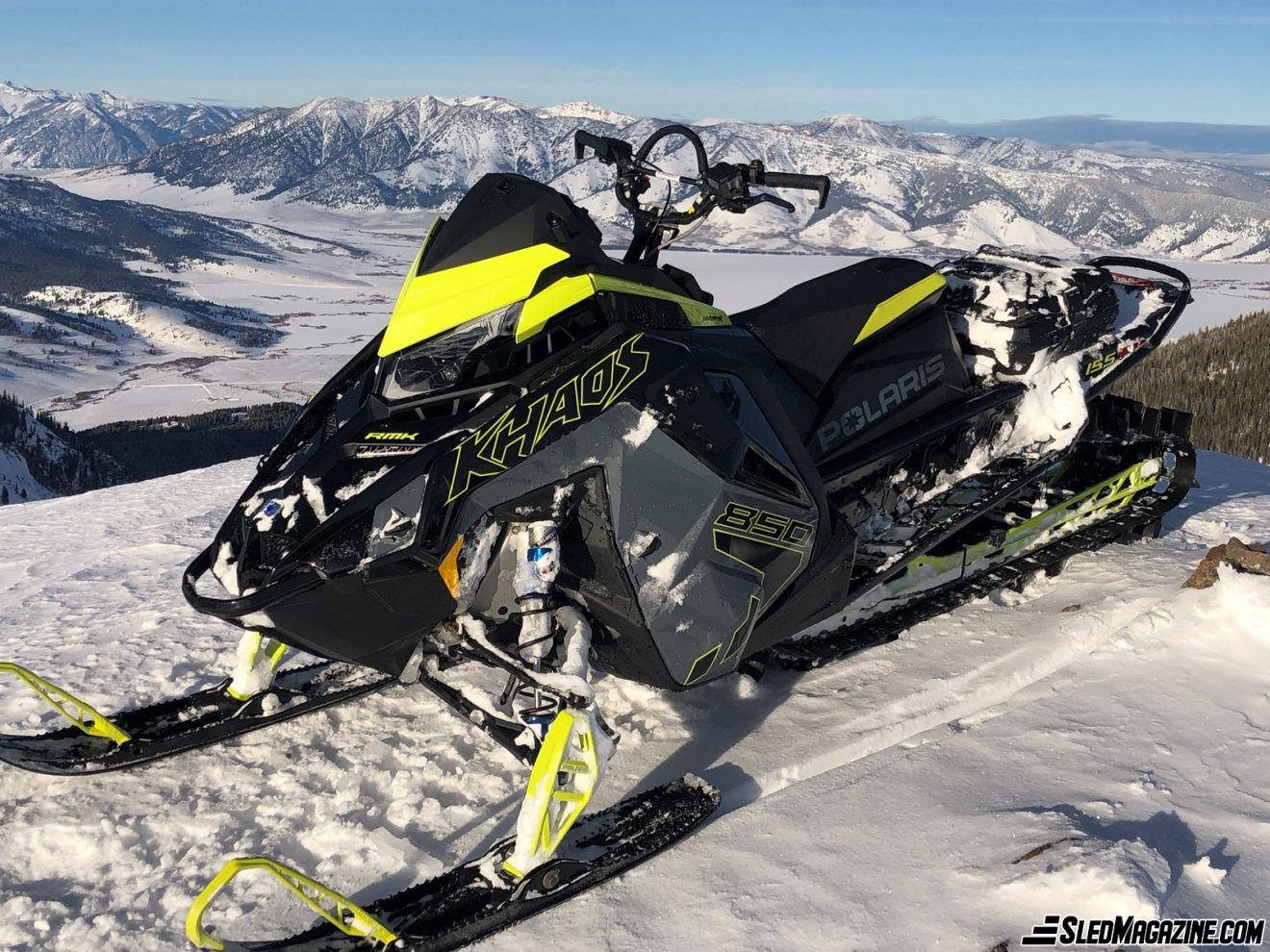 Polaris Matryx 850 Khaos Slash 155 2022 SledMagazine.com