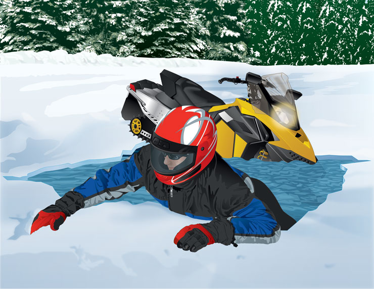 Snowmobile Safety on Water Surfaces