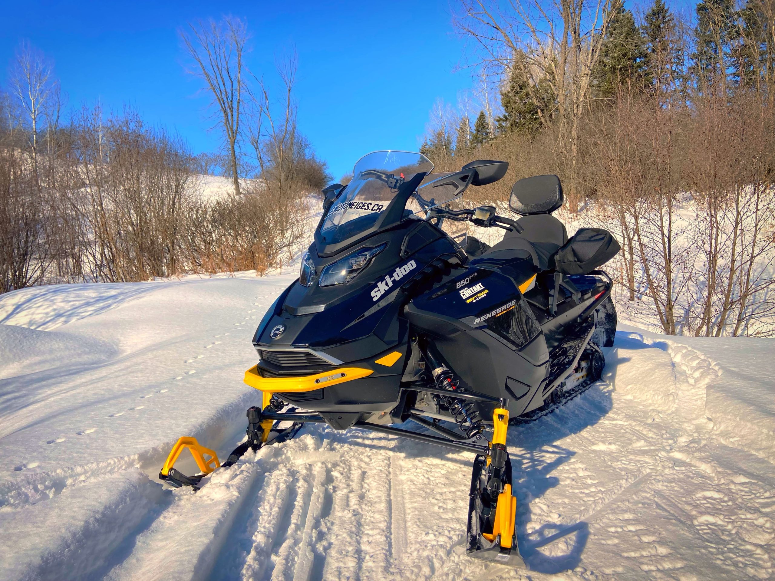 My first kilometres at the helm of the Ski-Doo 2024 Renegade Adrenaline with Enduro package