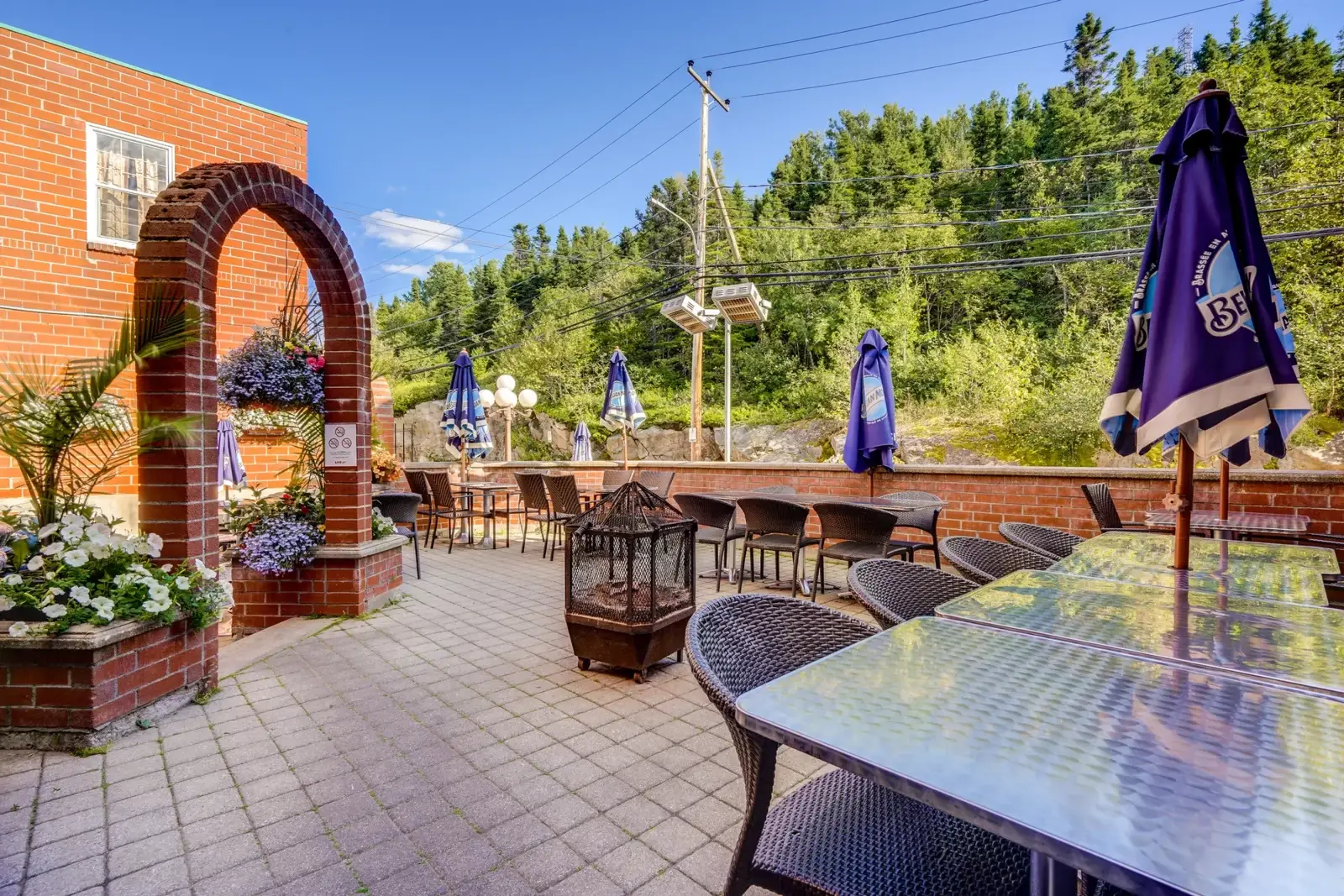 terrasse du resto-bar le blues