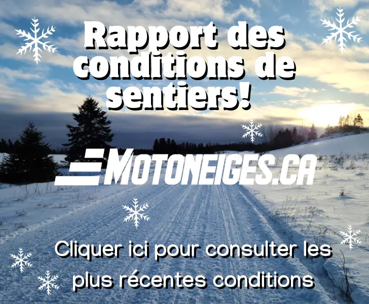 Conditions de sentiers Motoneiges.ca