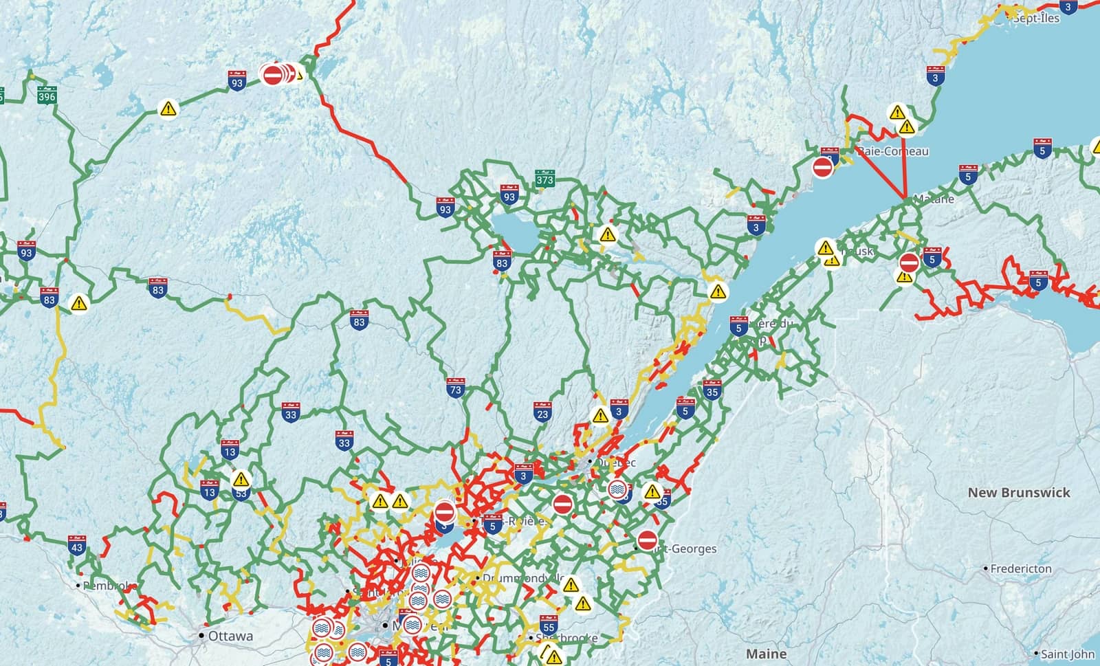 Conditions de sentiers