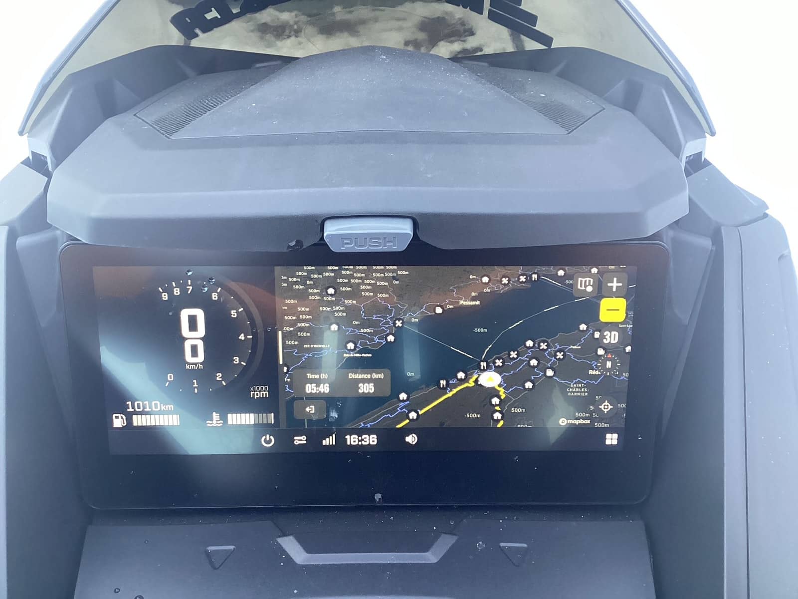 Écran 10.25 po du Ski-Doo MXZ X-RS 2025