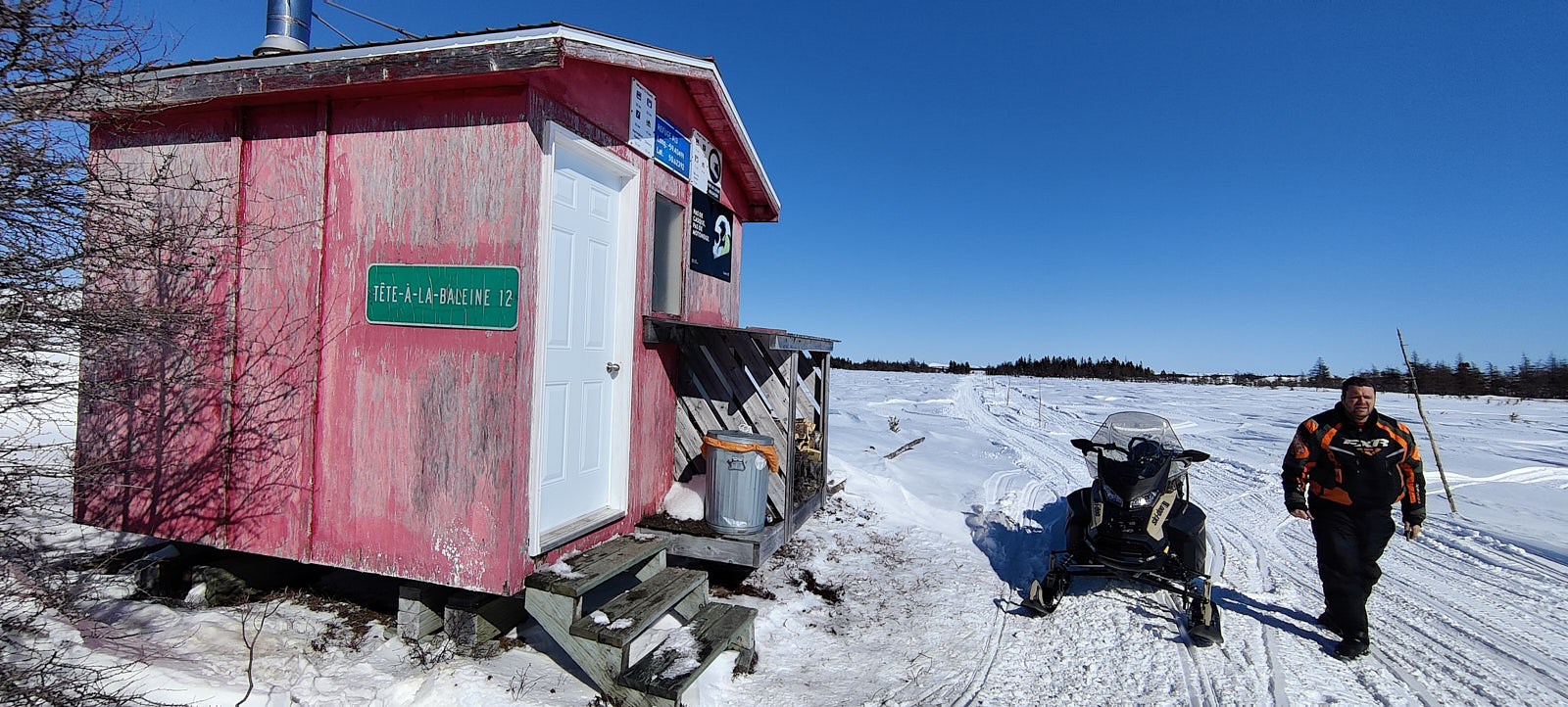 Les refuges nous indique la distance à parcourir pour le prochain village