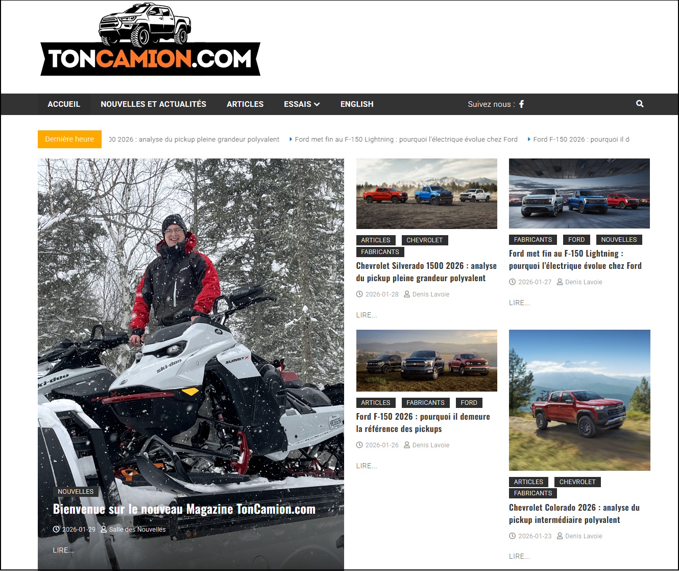TonCamion.com est officiellement lancé