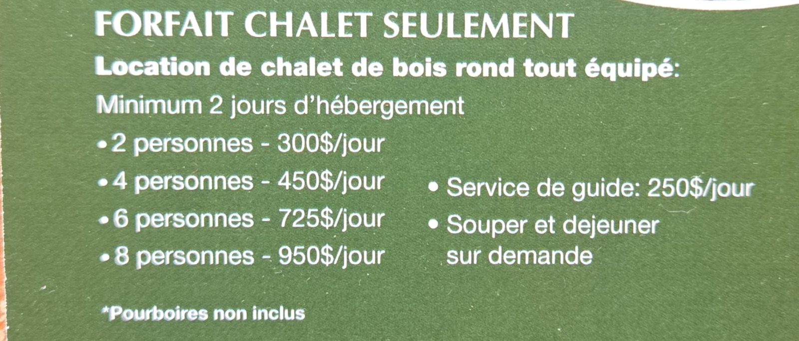 Pourvoirie Club Lac des Baies