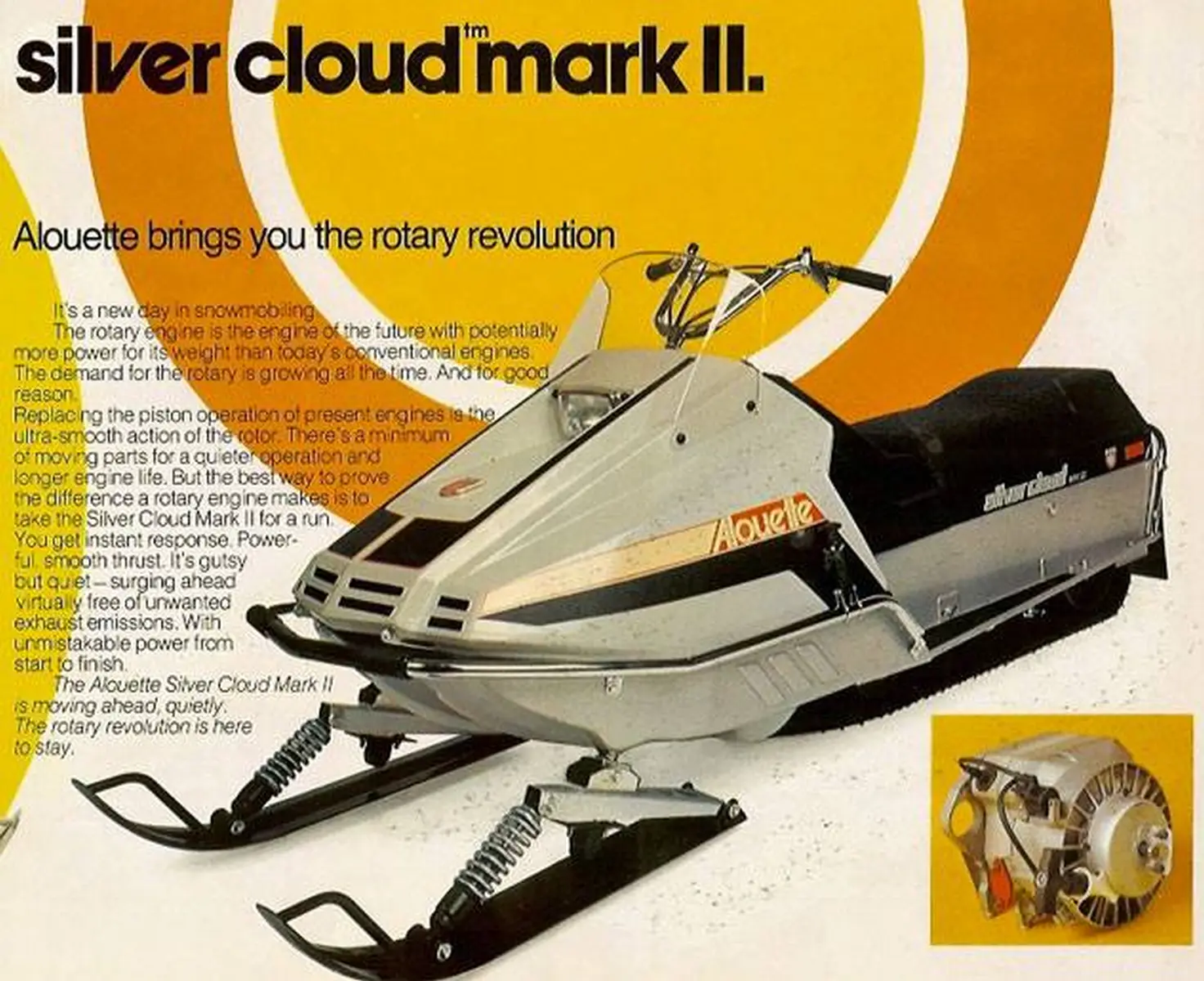 Quand la motoneige osait tout - Le moteur rotatif OMC