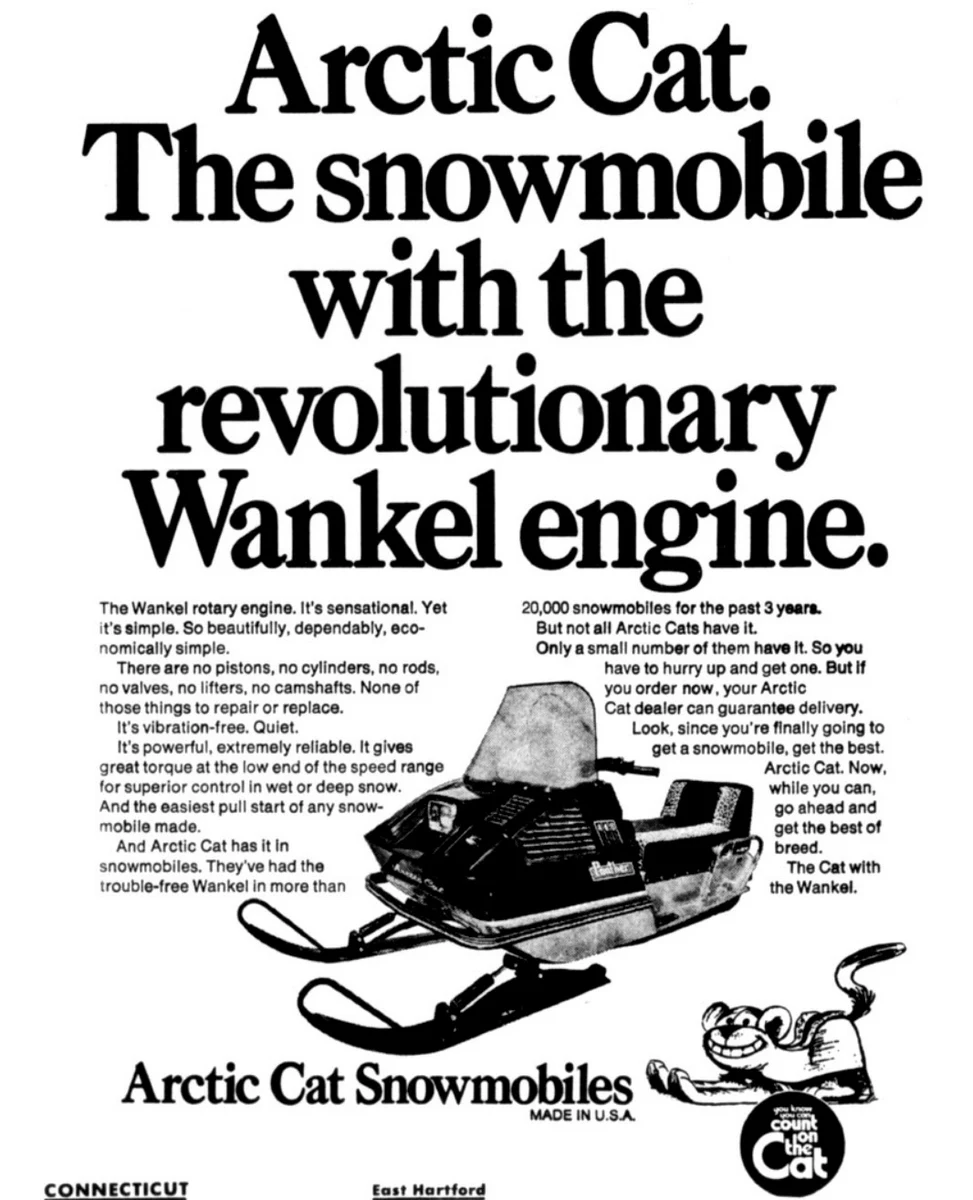 Quand la motoneige osait tout - Le moteur rotatif OMC