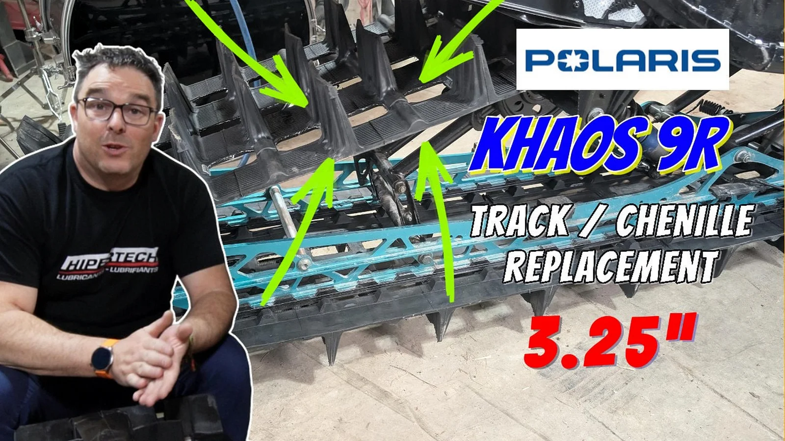 Remplacement de la chenille Polaris Matryx RMK Khaos SLASH 9R