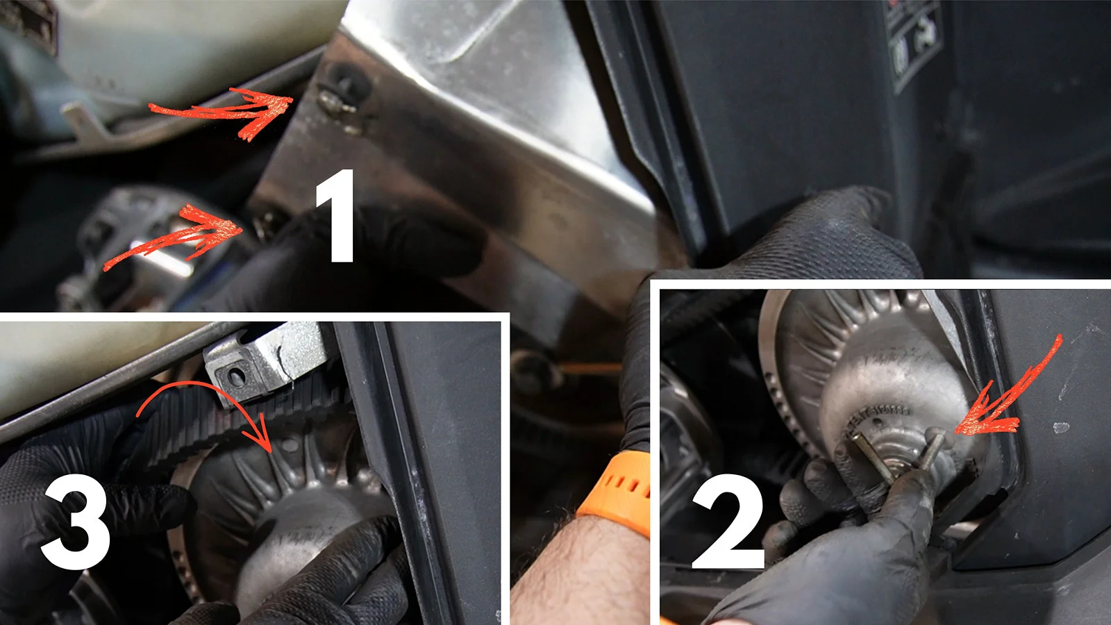 Remplacement de la chenille Polaris Matryx RMK Khaos SLASH 9R