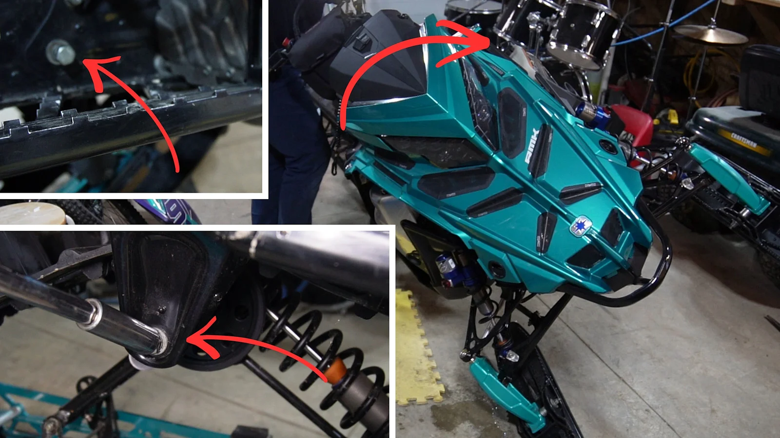 Remplacement de la chenille Polaris Matryx RMK Khaos SLASH 9R