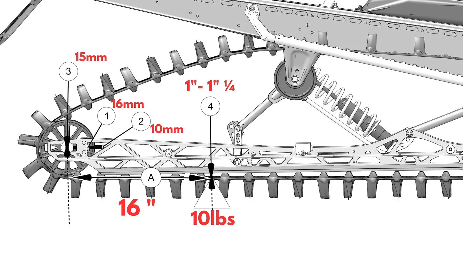 Remplacement de la chenille Polaris Matryx RMK Khaos SLASH 9R