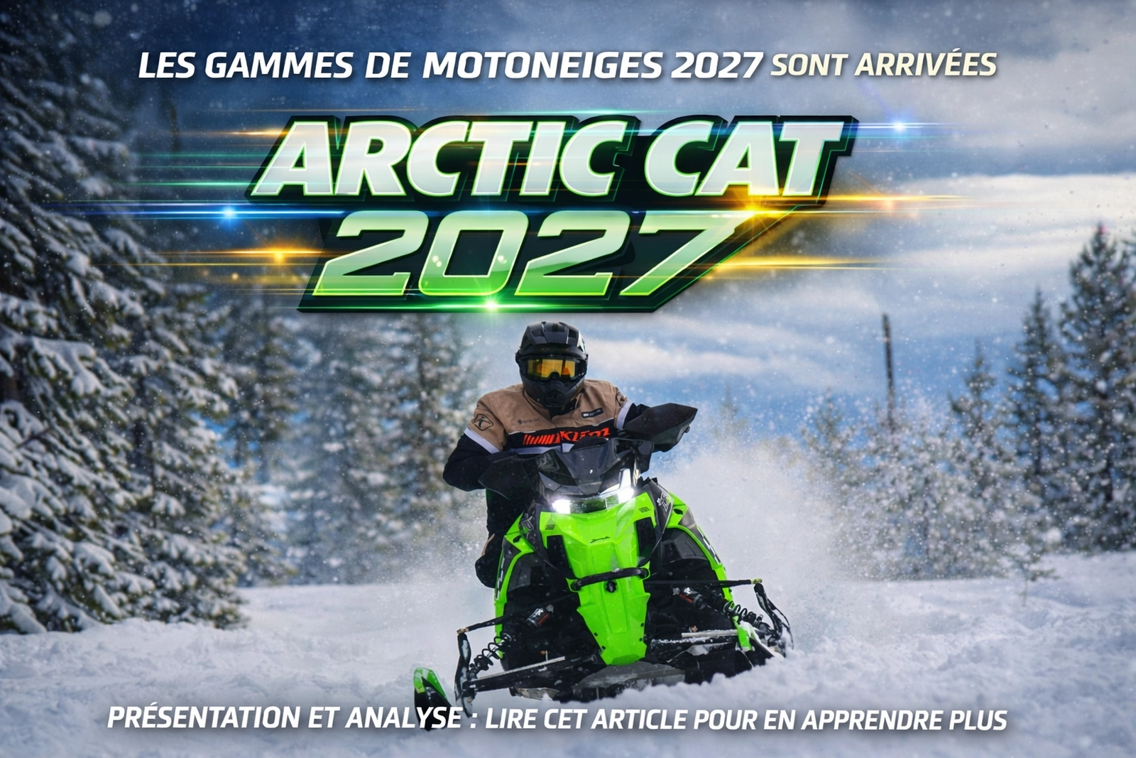 Nouveautés motoneiges Arctic Cat 2027 : un retour aux sources!