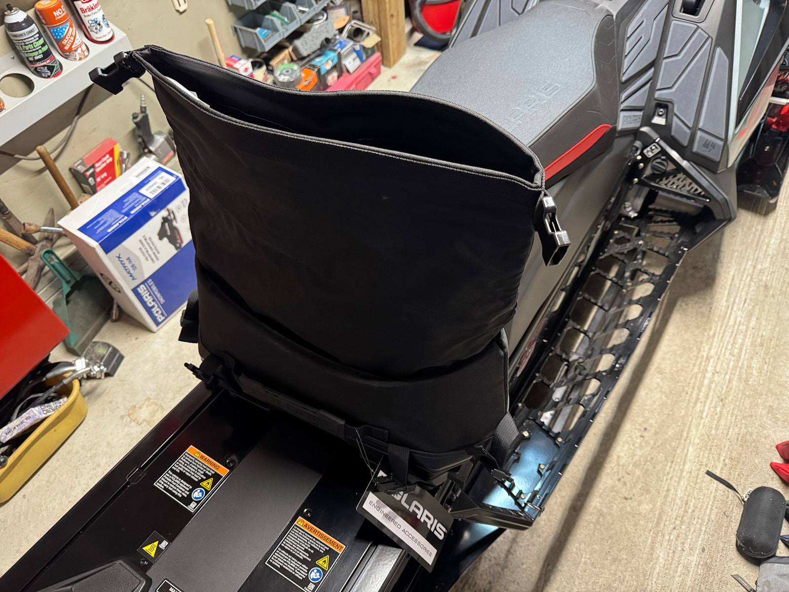 Sac étanche Polaris Lock & Ride Flex ouvert